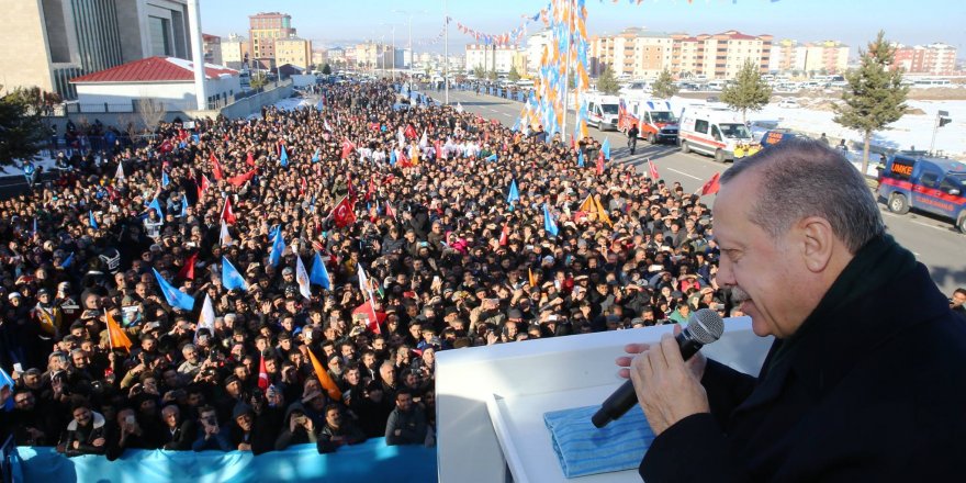 Cumhurbaşkanı Recep Tayyip Erdoğan Kars'ta