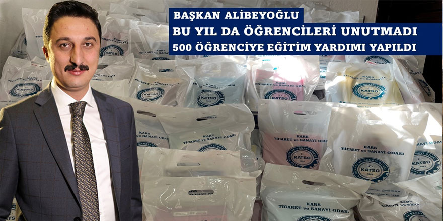 Başkan Alibeyoğlu bu yıl da öğrencileri unutmadı