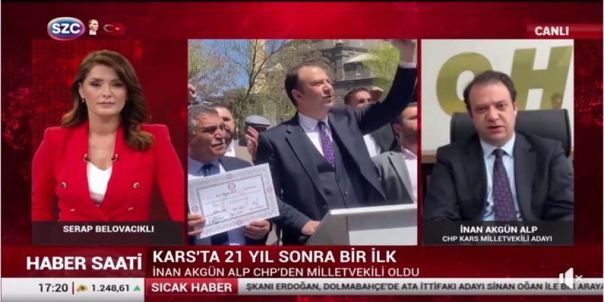 CHP Kars Milletvekili Av. İnan Akgün Alp, Sözcü Tv'de...