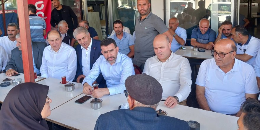 AK Parti Kars Milletvekili Adem Çalkın Kağızman'da halkla buluştu