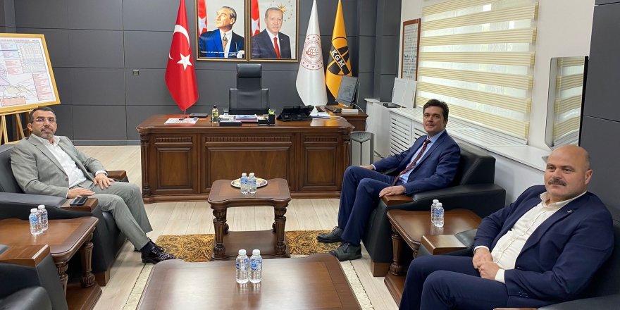 Milletvekili Adem Çalkın, Karayolları yeni Bölge Müdürü Günaydın'ı ziyaret etti