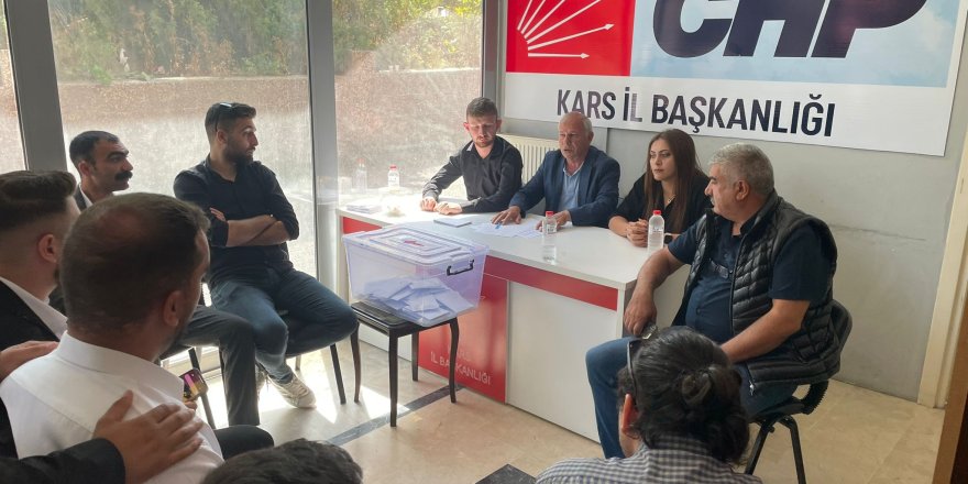 Kars'ta CHP sandık başına gitti