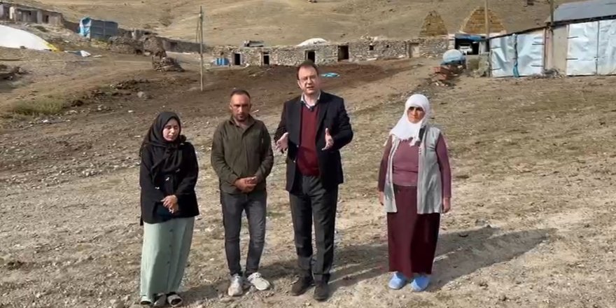 Milletvekili Alp, Kars’ın en ücra köylerine giderek sorunu yaşayan köylülerle bir araya gelmeye devam ediyor