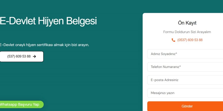 Hijyen Belgesi e-Devletten Nasıl Alınır?