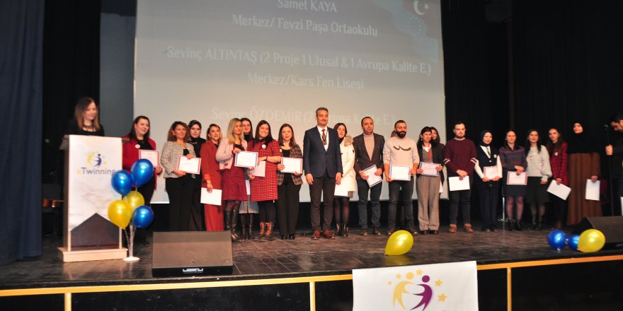 Kars'ta eTiwinning Okul Etiketi Ödül Töreni düzenlendi