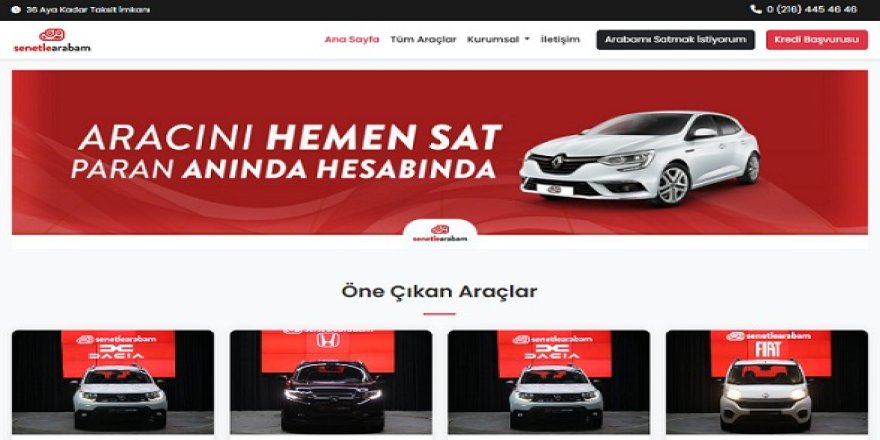 Senetlearabam.com Üzerinden Araçlarınızı Değerinde Satabilirsiniz!