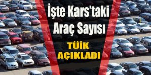 Kars'ta trafiğe kayıtlı araç sayısı açıklandı