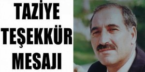 Fermani Çiçekçi'den Taziye Teşekkür Mesajı