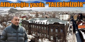 Alibeyoğlu yazdı: "Talebimizdir"