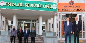 Vali Polat DSİ ve Karayolları'nda İncelemelerde Bulundu