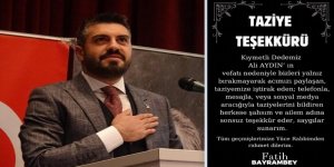 Fatih Bayrambey'den Taziye Teşekkürü