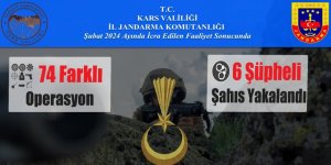 Kars İl Jandarma Komutanlığı Şubat ayı Faaliyetlerini açıkladı