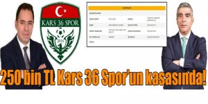 Kars 36 Spor’a Alagöz Holding’ten 250 bin TL bağış