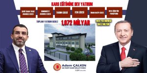 Kars tarihinde bir ilk : Eğitimde devrim niteliğinde yatırım :  Çalkın'dan Kars'ımıza 1,072 Milyar eğitim yatırımı