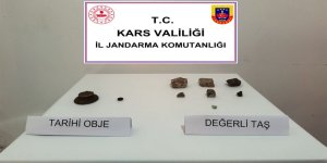 Kars'ta tarihi eserler ele geçirildi