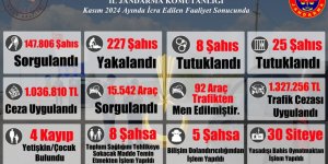 Jandarma ve Emniyet faaliyetleri açıklandı